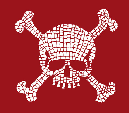 fractured skullのイラスト素材