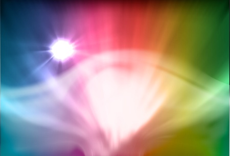 vectorial illustration of aurora polarisのイラスト素材