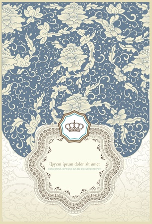 Baroque cardのイラスト素材