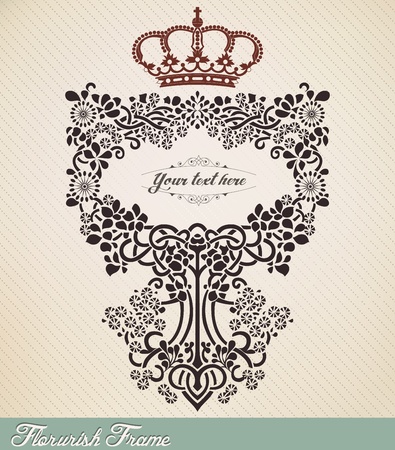 Retro frameのイラスト素材