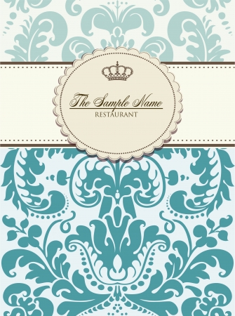Baroque cardのイラスト素材