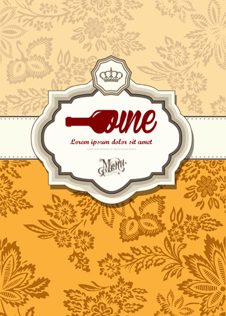 Retro cardのイラスト素材