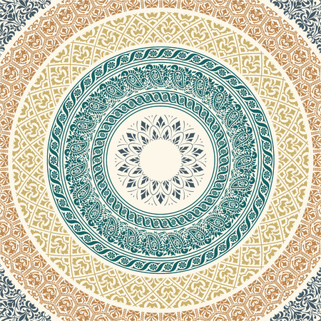 Retro circlesのイラスト素材