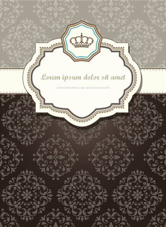 Vector. Retro cardのイラスト素材