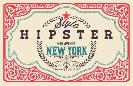 Baroque ornaments and floral details, retro frameのイラスト素材