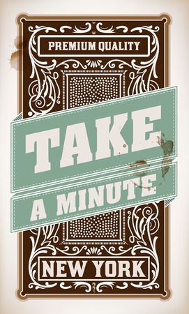 Vintage card design with floral details.のイラスト素材