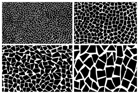 Cracked setのイラスト素材