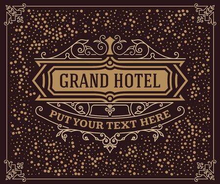 Vintage design templateのイラスト素材