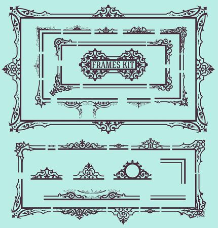Frames kit elementsのイラスト素材