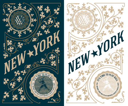 Premium Quality card. Baroque ornaments and floral details.のイラスト素材