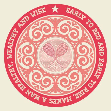 Retro badgeのイラスト素材