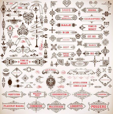 Mega set. Design resourcesのイラスト素材