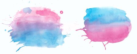 watercolor splash setのイラスト素材
