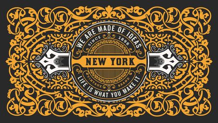 Vintage cardのイラスト素材