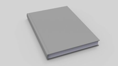 Closed Book Mockup Insolated in Whiteの写真素材