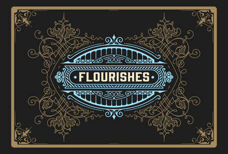 Western card with vintage styleのイラスト素材