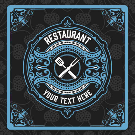 Western card with vintage styleのイラスト素材