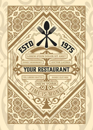 Western card with vintage styleのイラスト素材