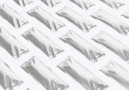 Isolated Plastic Sachet. 3D render