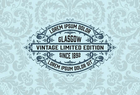 Western card with vintage styleのイラスト素材