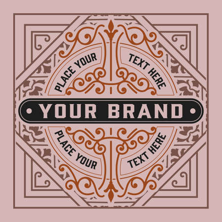 Western card with vintage styleのイラスト素材
