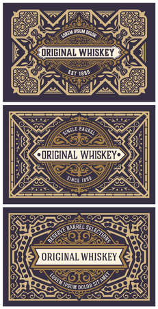 Western card with vintage styleのイラスト素材