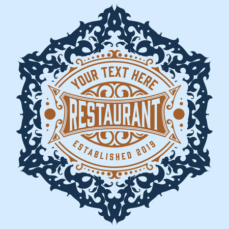 Western card with vintage styleのイラスト素材