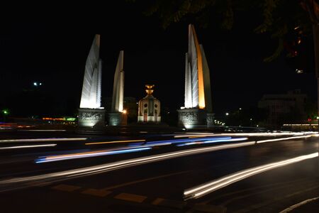 Democracy Monument in thailandの写真素材