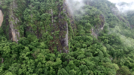 CLiffs in a valleyの写真素材