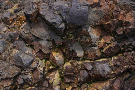 stone from the earth's crustの写真素材