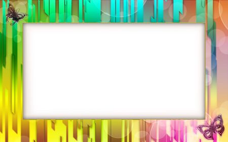 Photo frame for web or wallpaper on desktopの写真素材