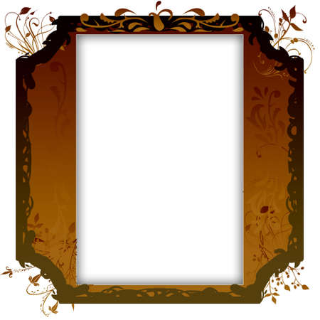 beautiful vintage photo frame with classy patternsの写真素材