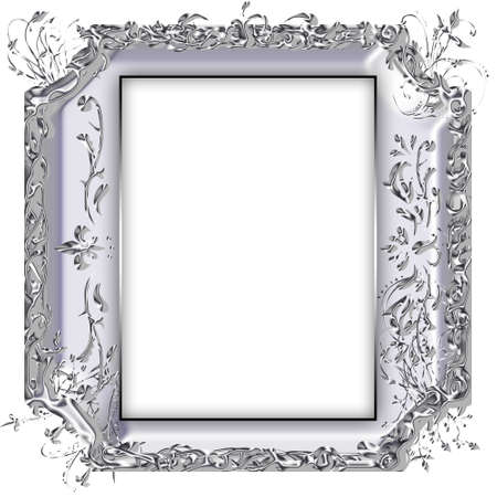 beautiful vintage photo frame with classy patternsの写真素材