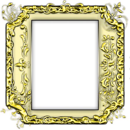 beautiful vintage photo frame with classy patternsの写真素材