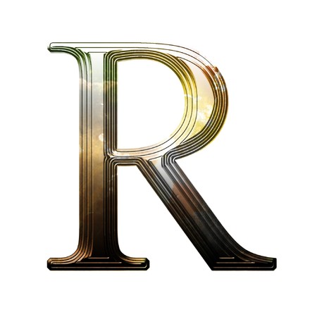 Latin alphabet symbol for web or writingの写真素材