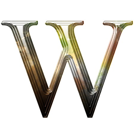 Latin alphabet symbol for web or writingの写真素材