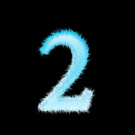 icy font art for your christmas design or textの写真素材