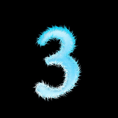 icy font art for your christmas design or textの写真素材