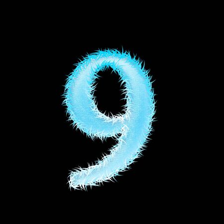 icy font art for your christmas design or textの写真素材