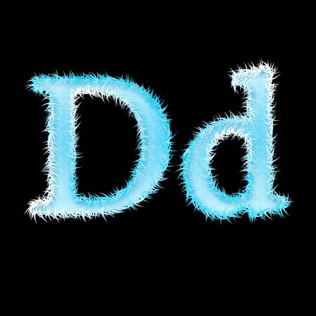 icy font art for your christmas design or textの写真素材