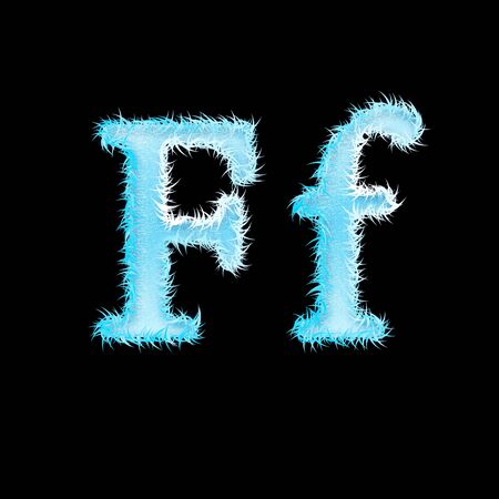 icy font art for your christmas design or textの写真素材