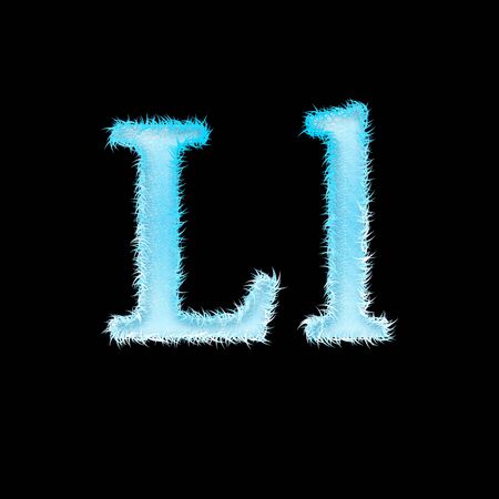 icy font art for your christmas design or textの写真素材