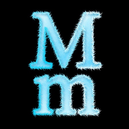 icy font art for your christmas design or textの写真素材