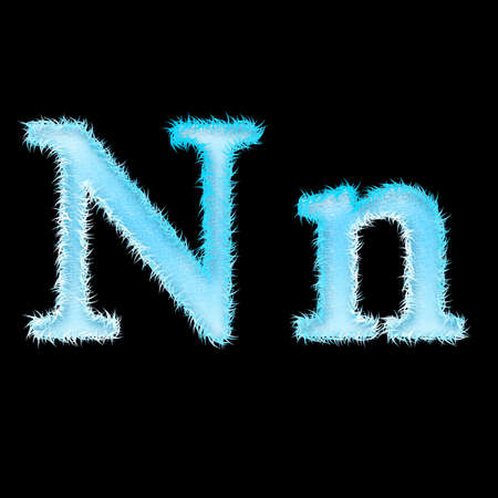 icy font art for your christmas design or textの写真素材