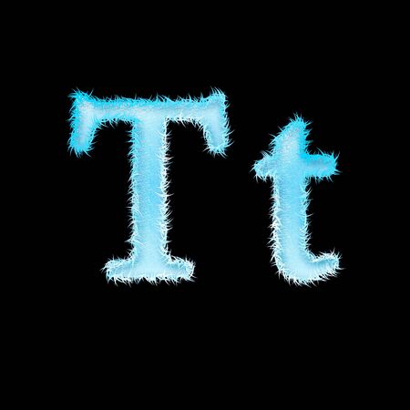 icy font art for your christmas design or textの写真素材