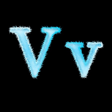 icy font art for your christmas design or textの写真素材