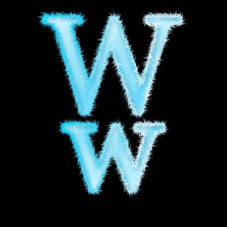 icy font art for your christmas design or textの写真素材
