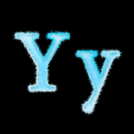 icy font art for your christmas design or textの写真素材