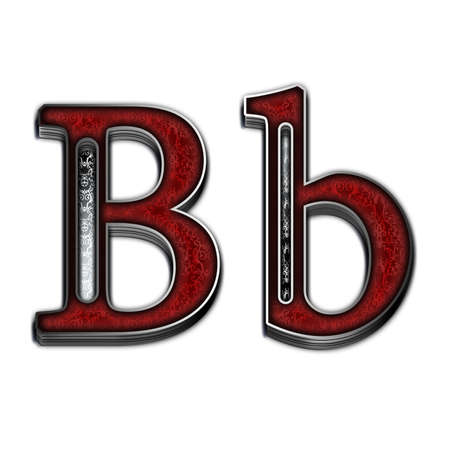 Metal alphabet symbol for web or writingの写真素材