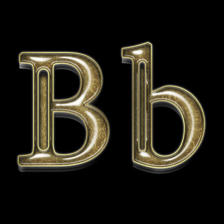Metal alphabet symbol for web or writingの写真素材